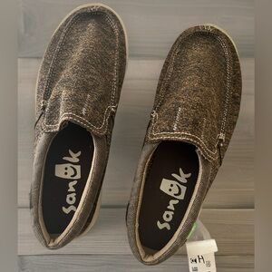 Sanuk Men’s Hi Bro Lite Mesh Vintage Khaki Shoes NWT size 7